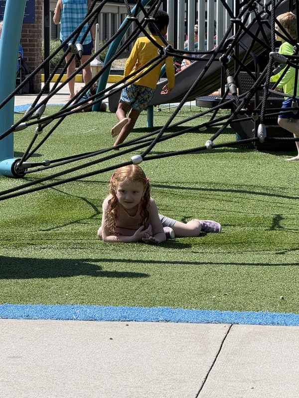 student playing