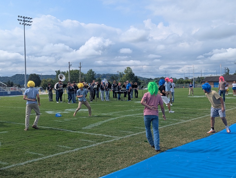 Students Playing Game