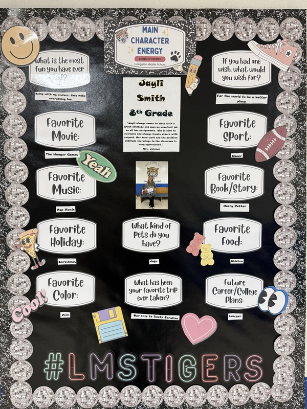 information about student of the week