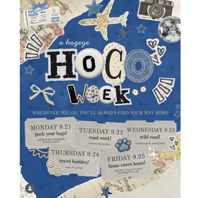 Flier for Homecoming Week