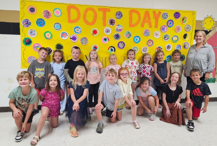 first grade celebrates international dot day- Mrs. Vicky’s class