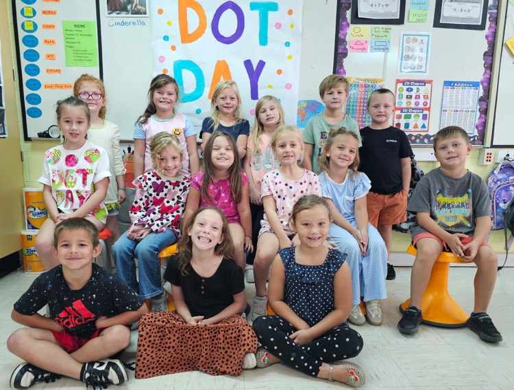 Mrs. Vicky’s class wearing dots