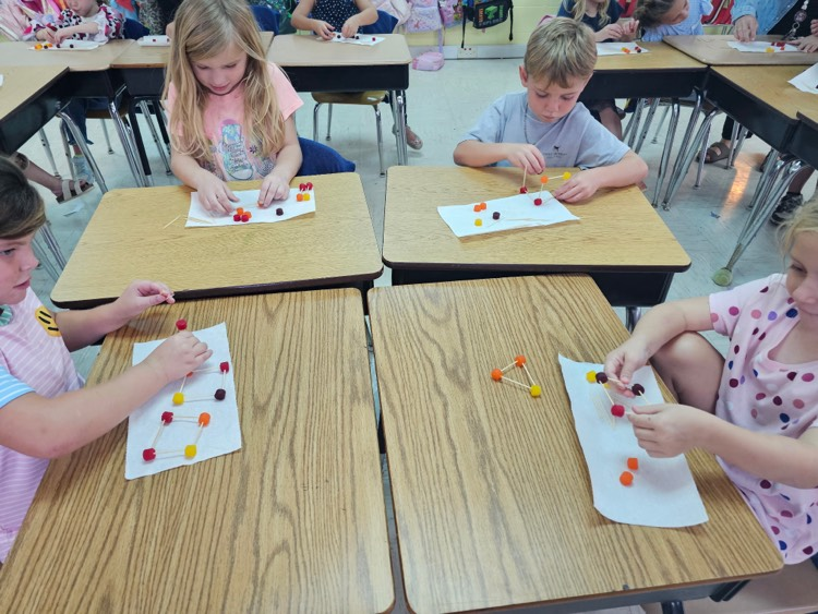 Mrs. Vicky’s class making dot structures