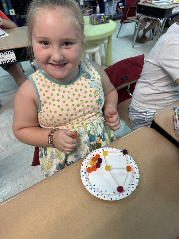 Miss Delk’s students making dot structures