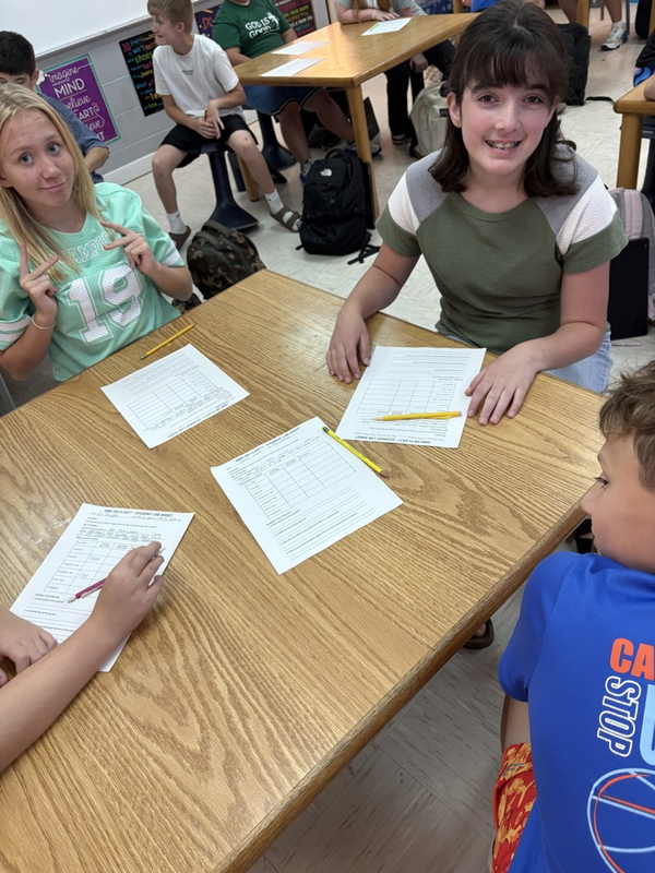 6th grade students