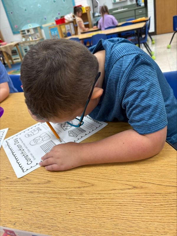 pre-k celebrating Constitution Day