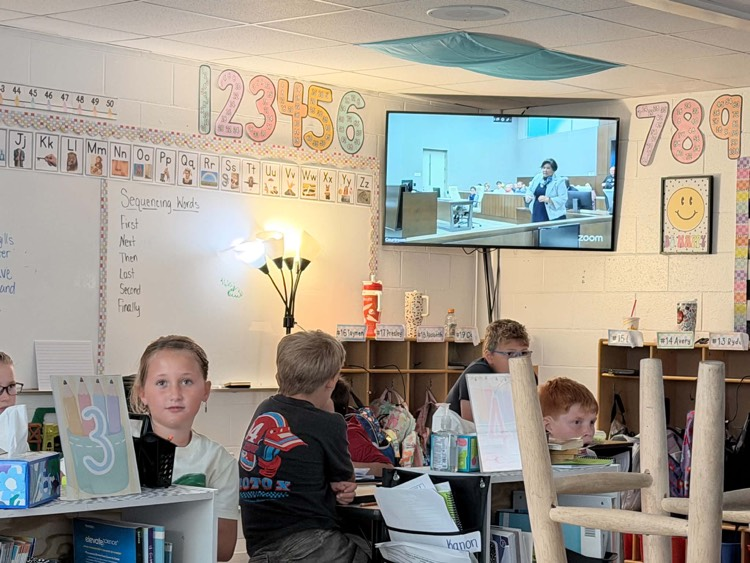 3rd grade students participated in a mock trial for constitution day