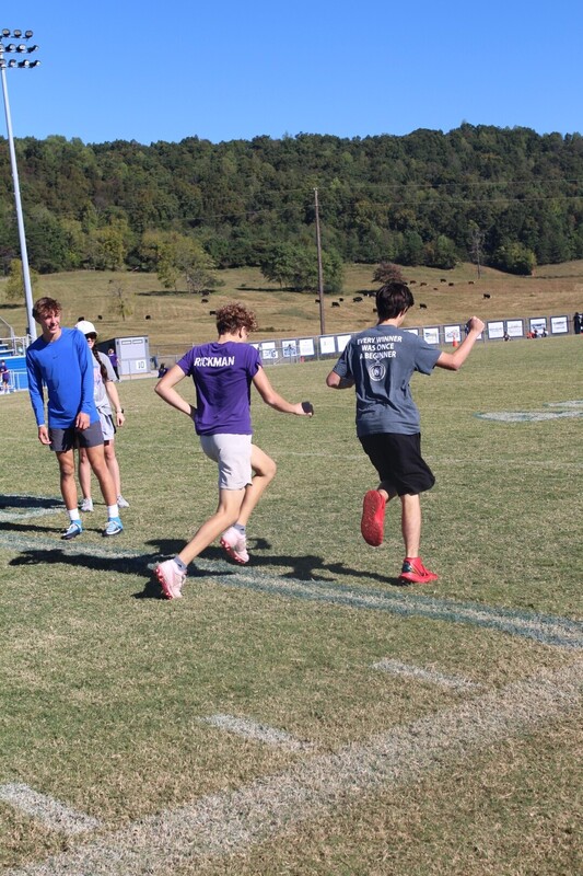 students playing  games at track and field day