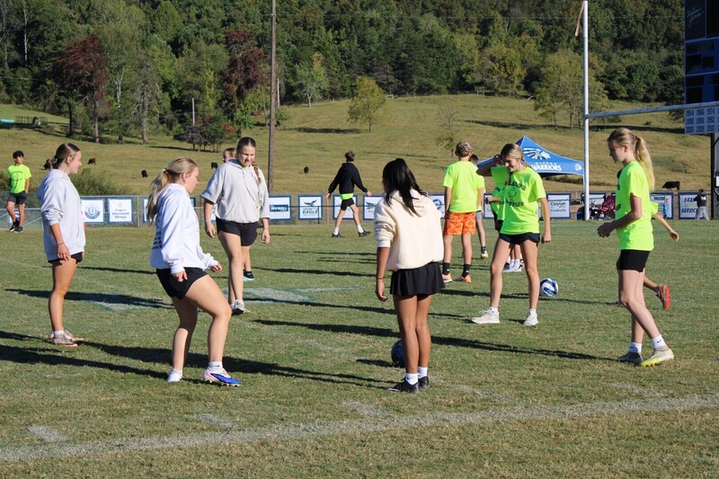 students playing  games at track and field day
