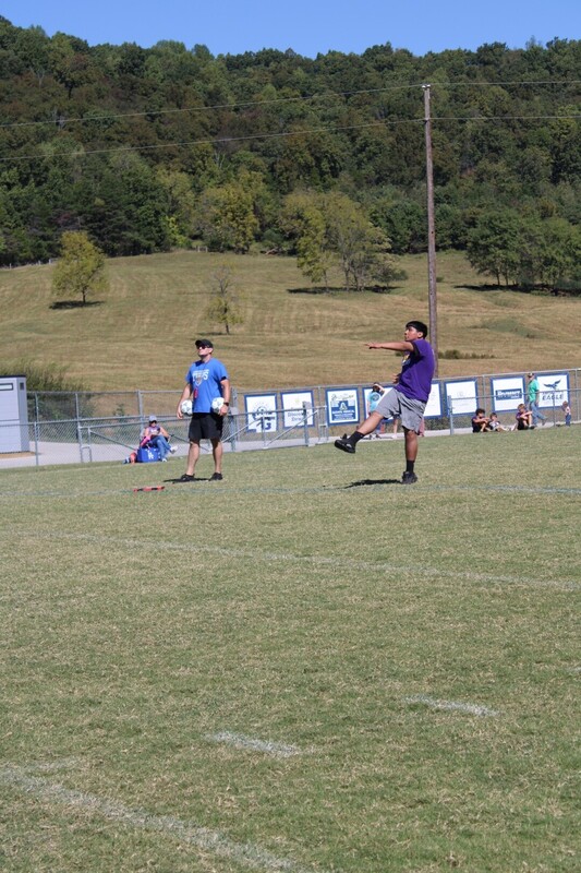 students playing  games at track and field day