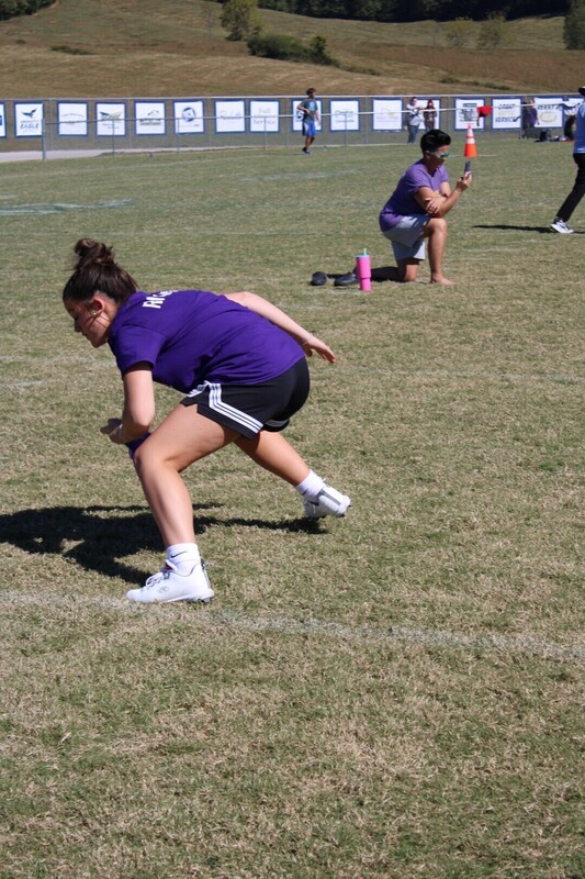 students playing  games at track and field day