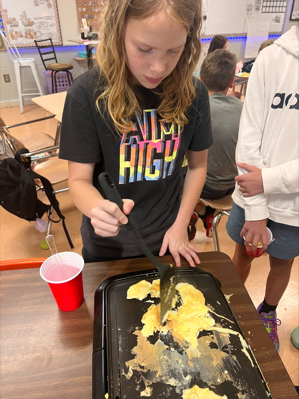 Frying up some eggs
