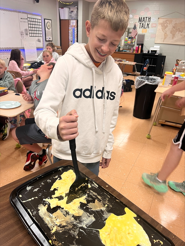 Frying up some eggs