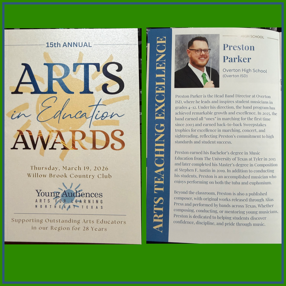 Arts in Education Printed Program
