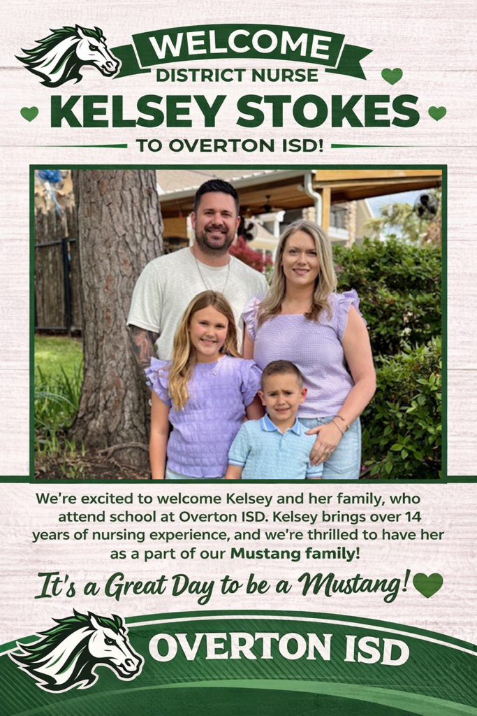 Nurse Kelsey Stokes, and family