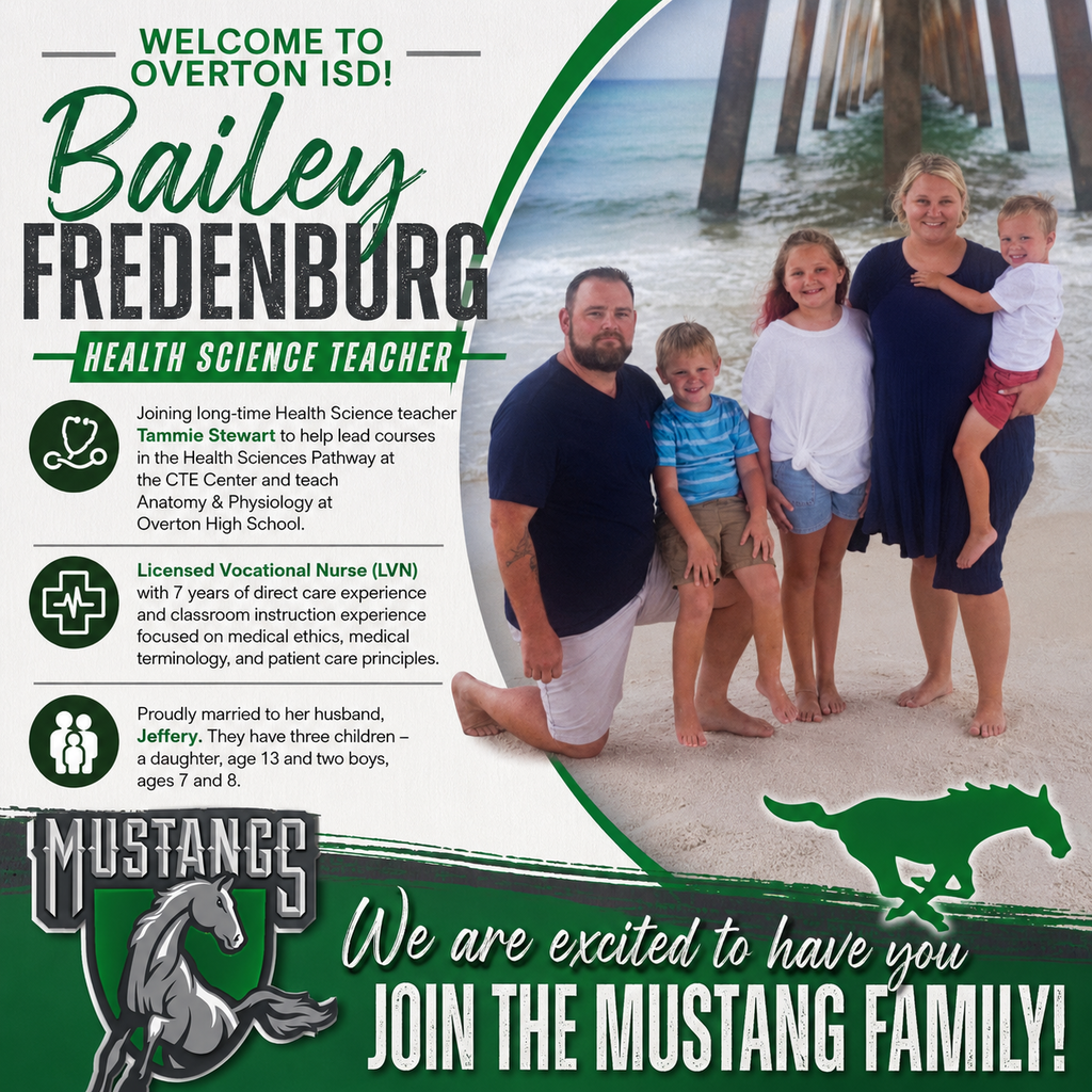 Welcome Ms Fredenburg