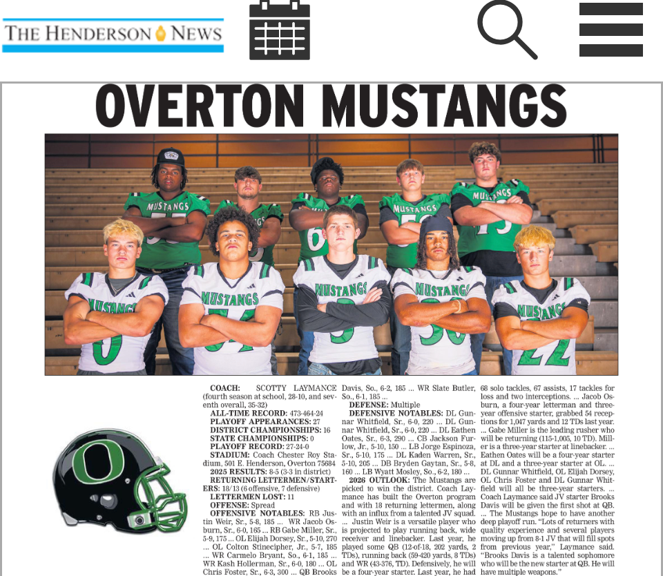 Henderson News Article