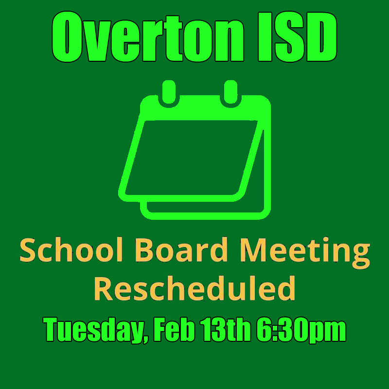 Meeting Rescheduled