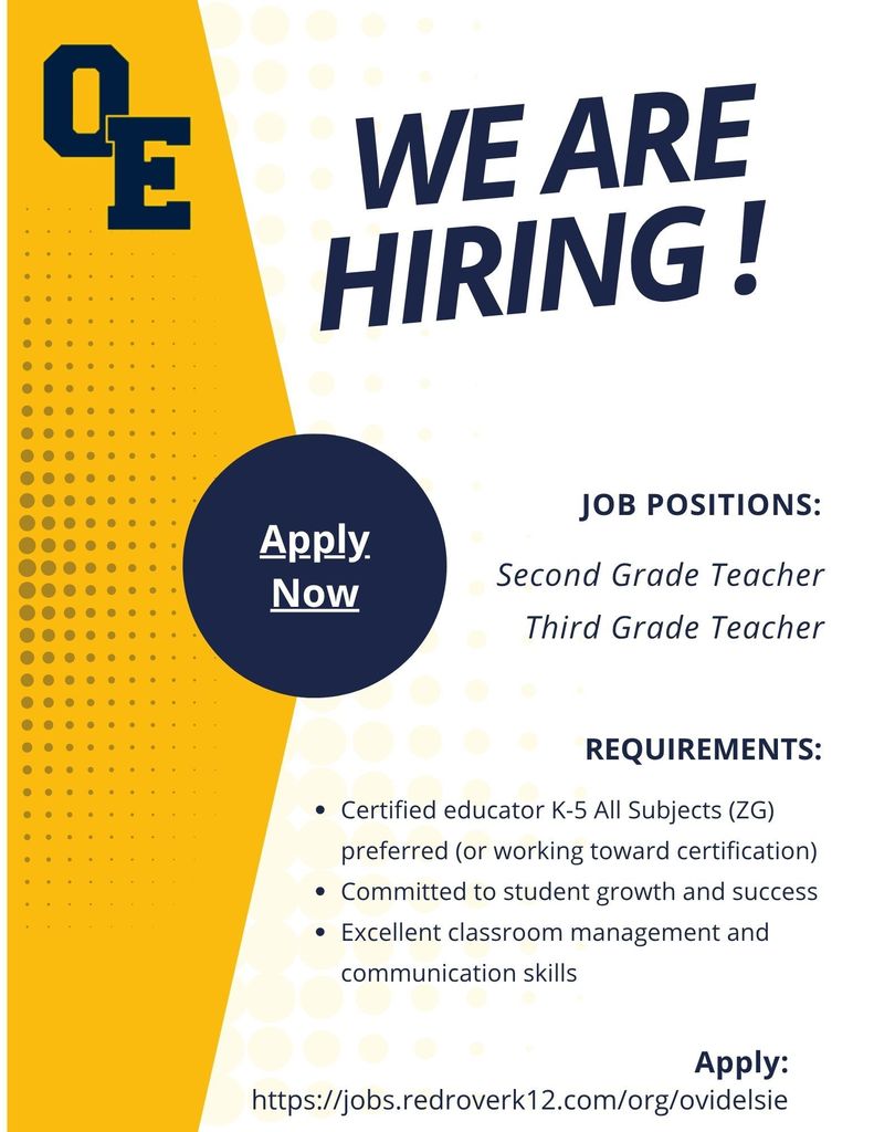 🌟 We're Hiring! Join Our Team for the 2025–2026 School Year! 📚🍎