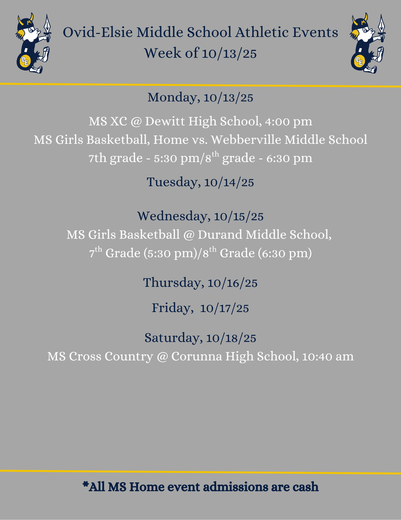 Athletics - week of 10/13/25