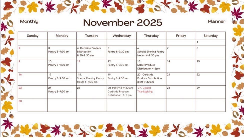 November Calendar