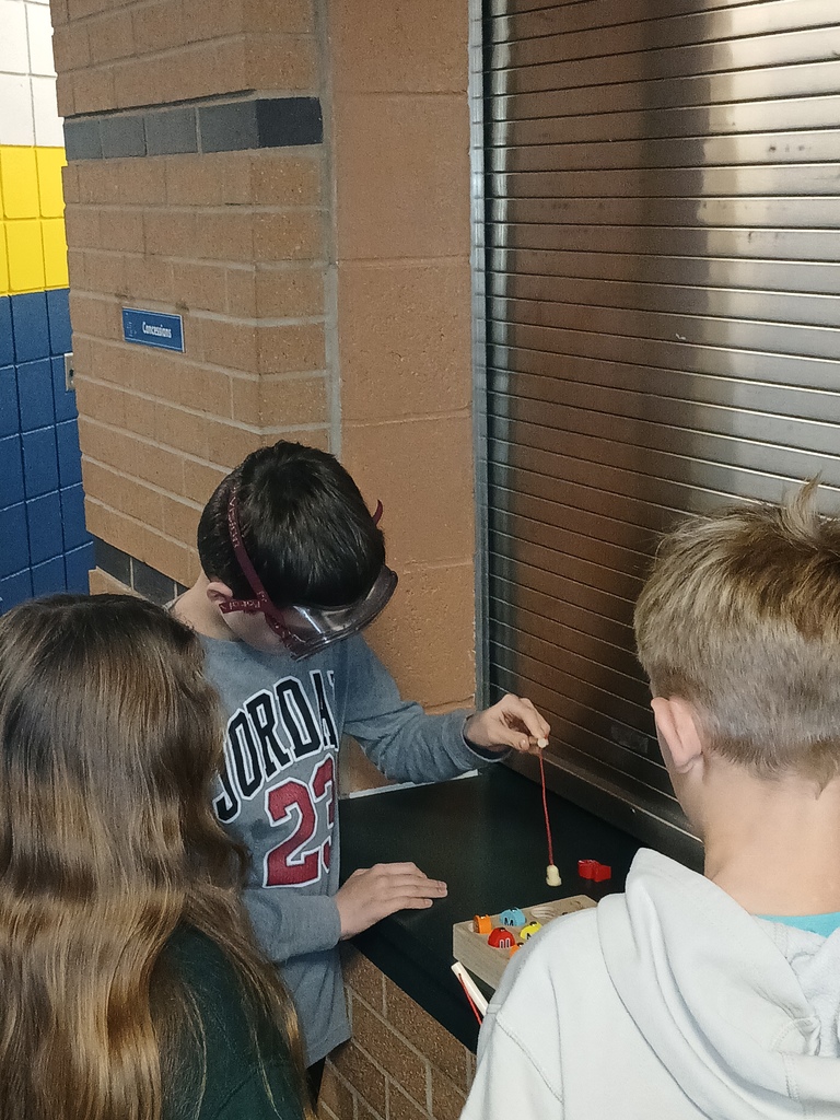 Fishing activity with goggles on