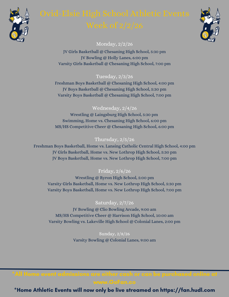 athletics week of 2/2/26