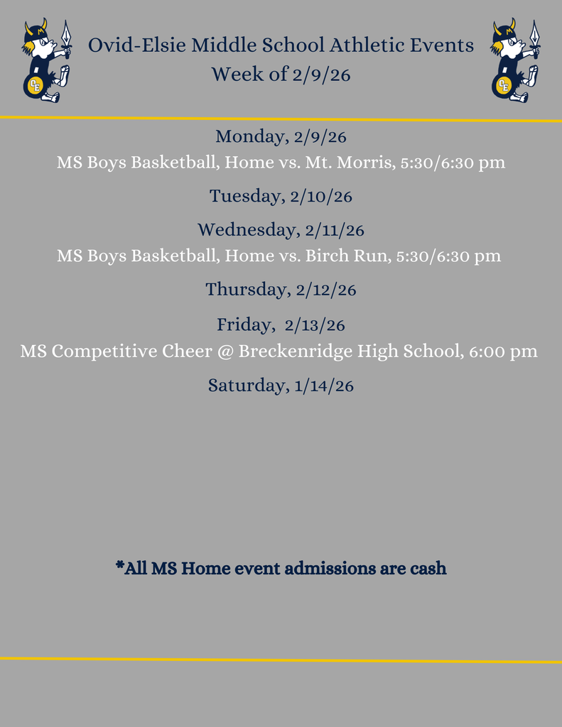 MS Athletics 2/9/26