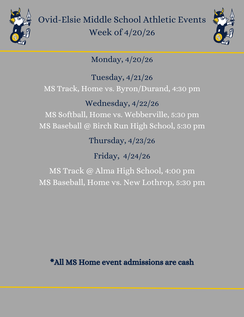 MS Athletics 4/20/26