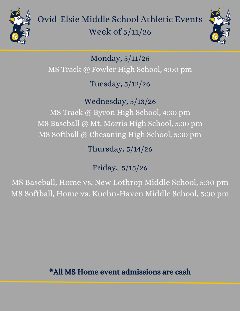 MS Athletics - 5/11/26