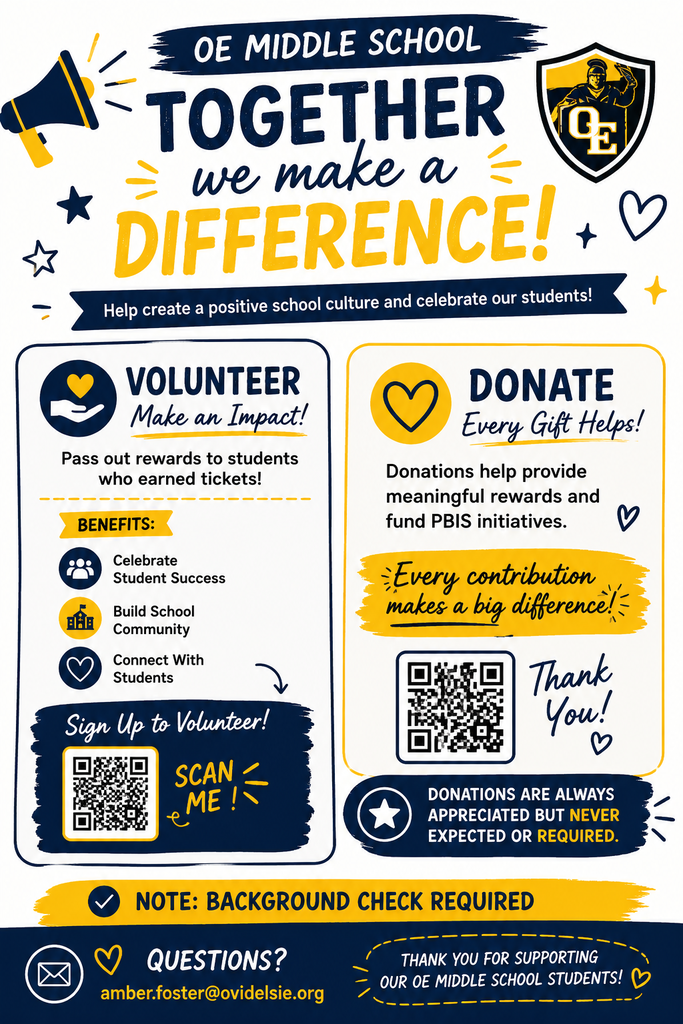 Volunteer or Donate to support OEMS Students