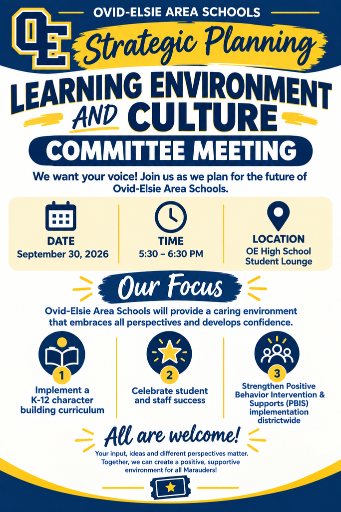 OE Committee Meeting Information for Learning Environment and Culture