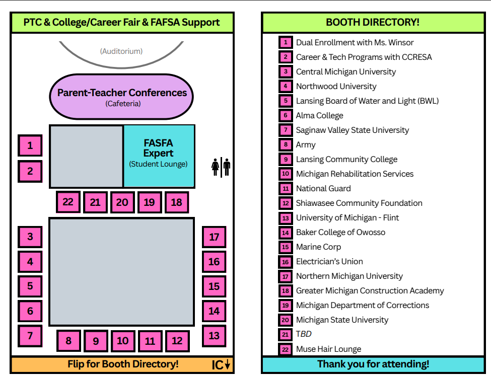 Career Fair Map