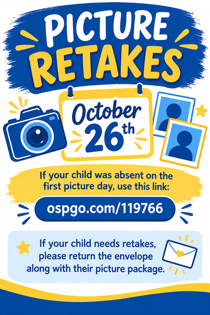 Picture Retakes - October 26th