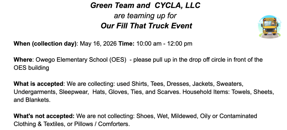 OES Green Team Fill That Truck Event 2026