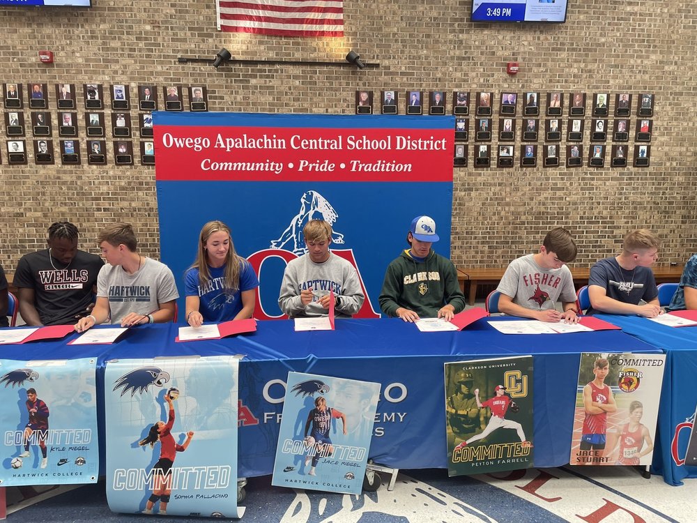 Owego Free Academy Senior Athlete Signing Day Owego Apalachin Central