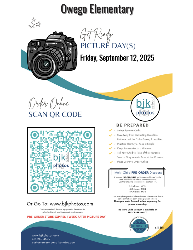 OES Picture Day Info