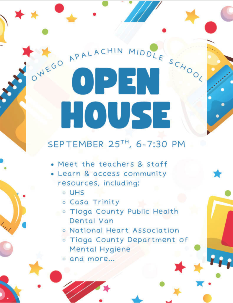 OAMS Open House Reminder