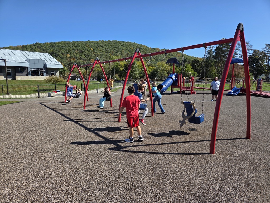 at the swings