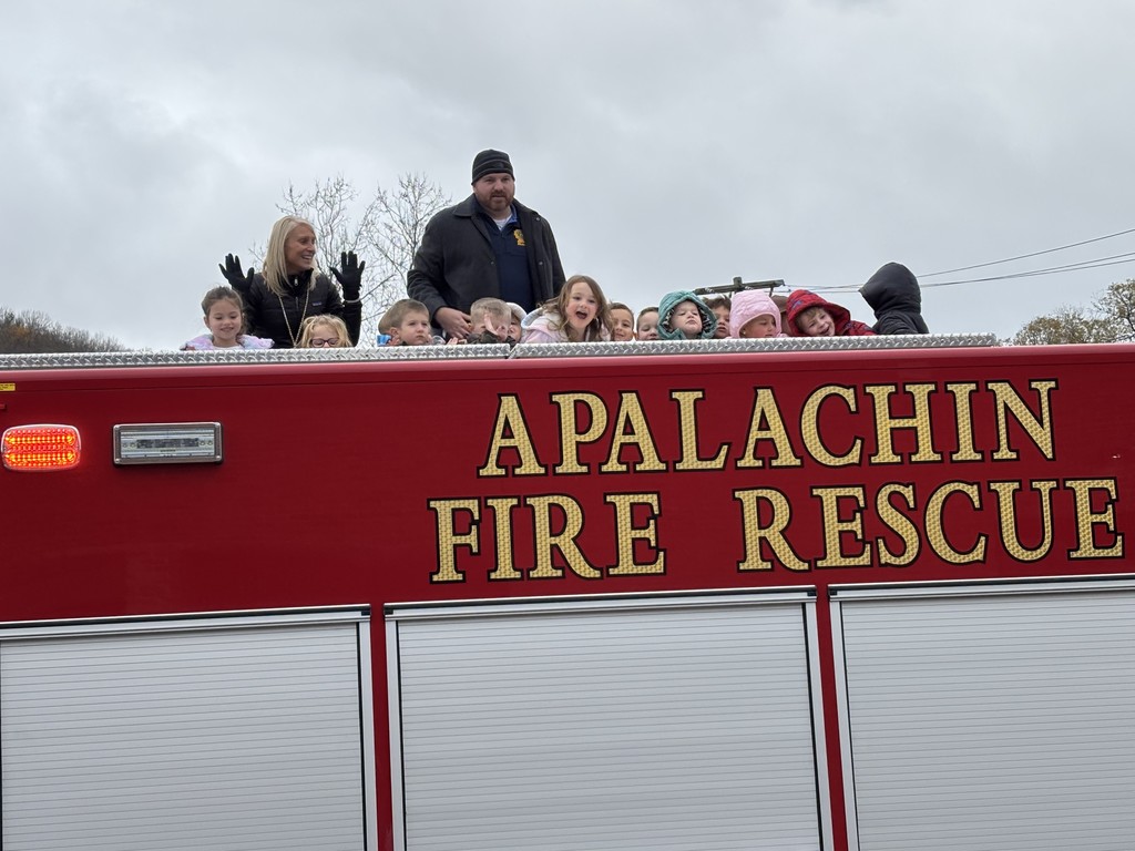 AES UPK Fire Truck Visit