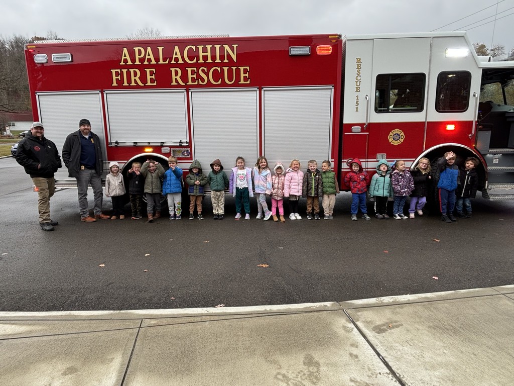 AES UPK Fire Truck Visit