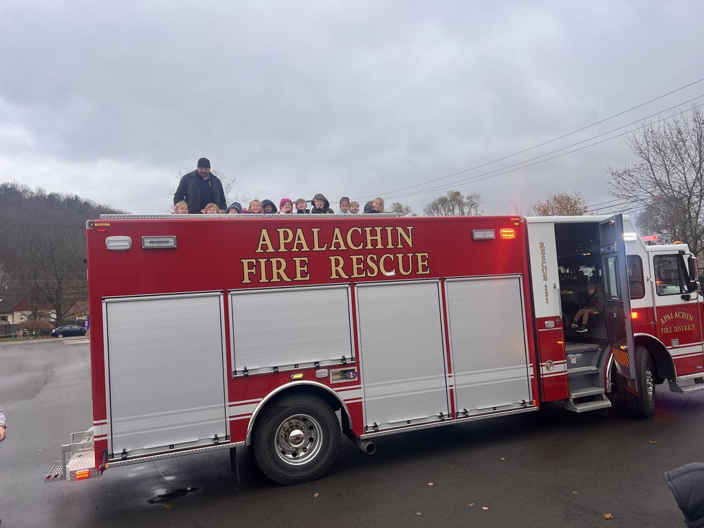 AES UPK Fire Truck Visit