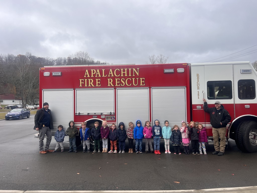 AES UPK Fire Truck Visit