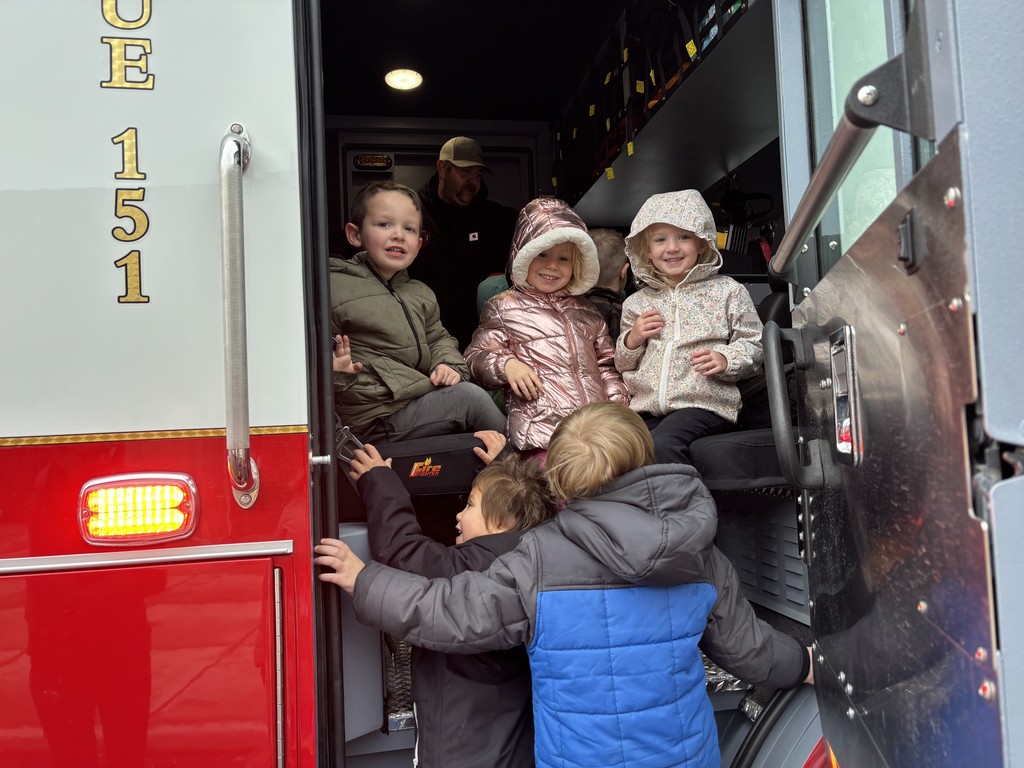 AES UPK Fire Truck Visit