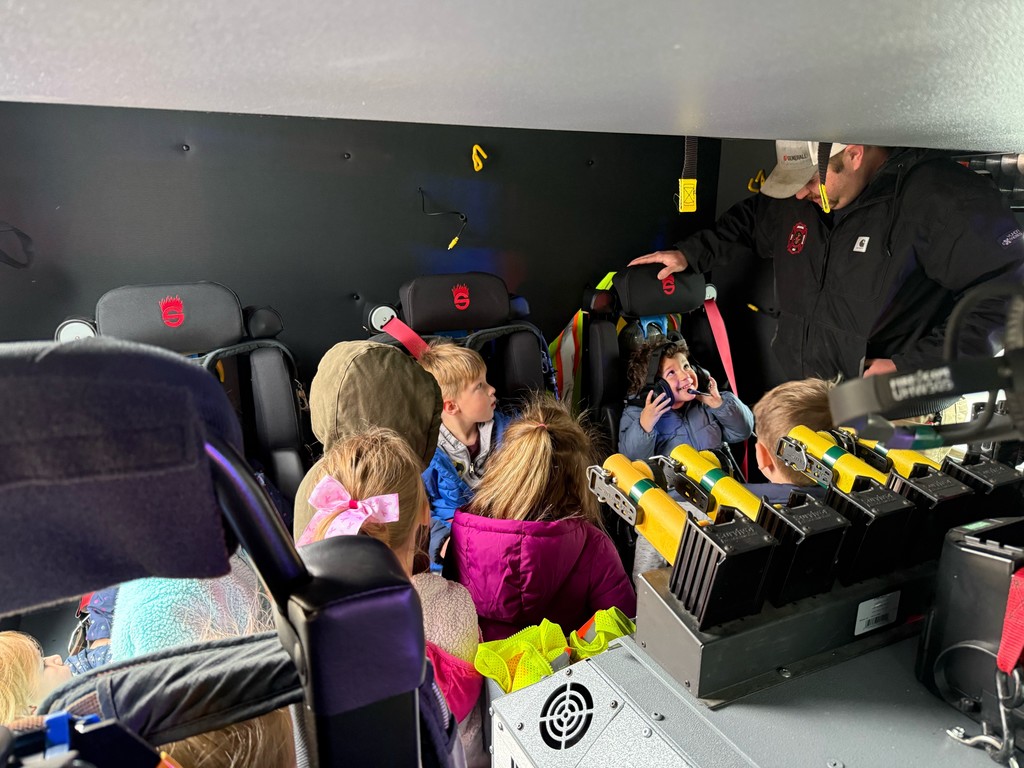 AES UPK Fire Truck Visit