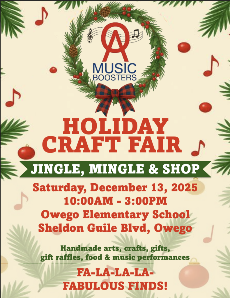 OA Music Boosters Craft Fair Flier