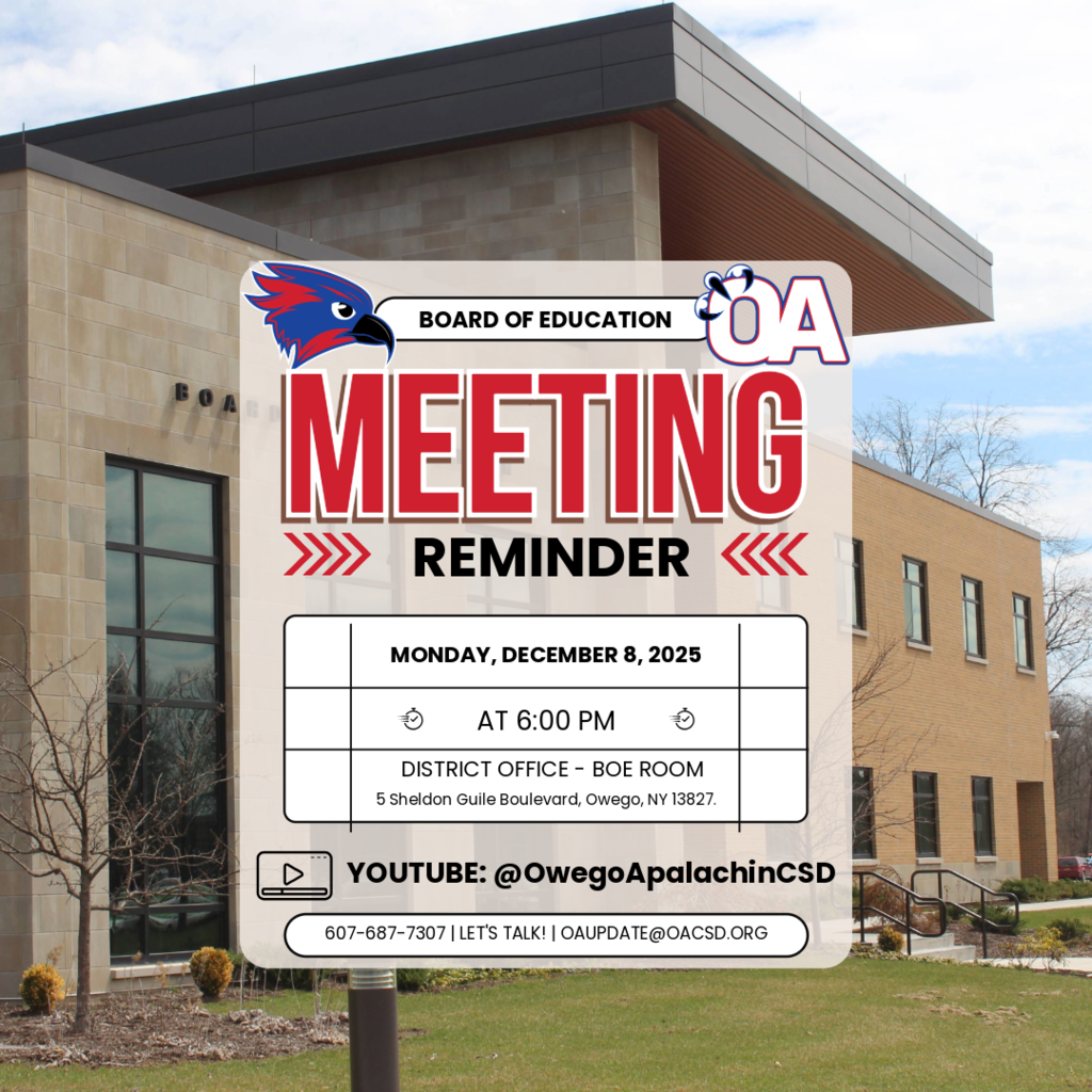 BOE Meeting Reminder