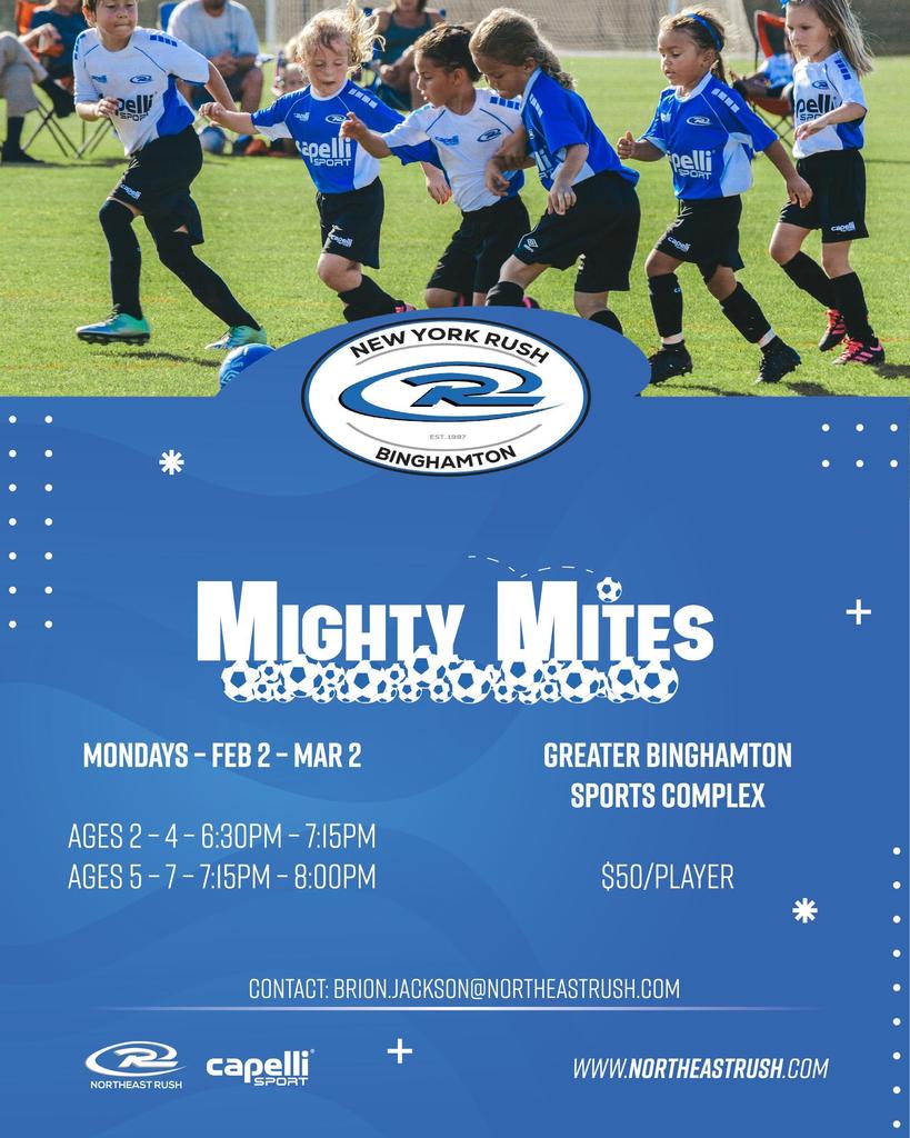 NY Rush Soccer Clinics Flier