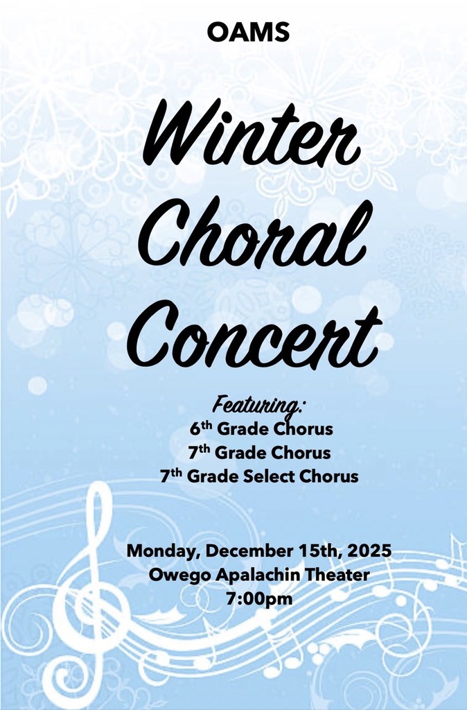 OAMS 6th and 7th Grade Winter Chorus Concert
