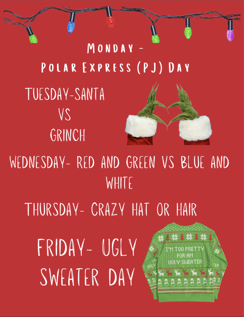 OAMS Holiday Spirit Week Themes